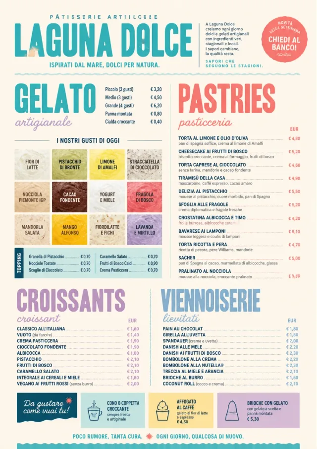 Gelato Bright dessert-menu menu template preview