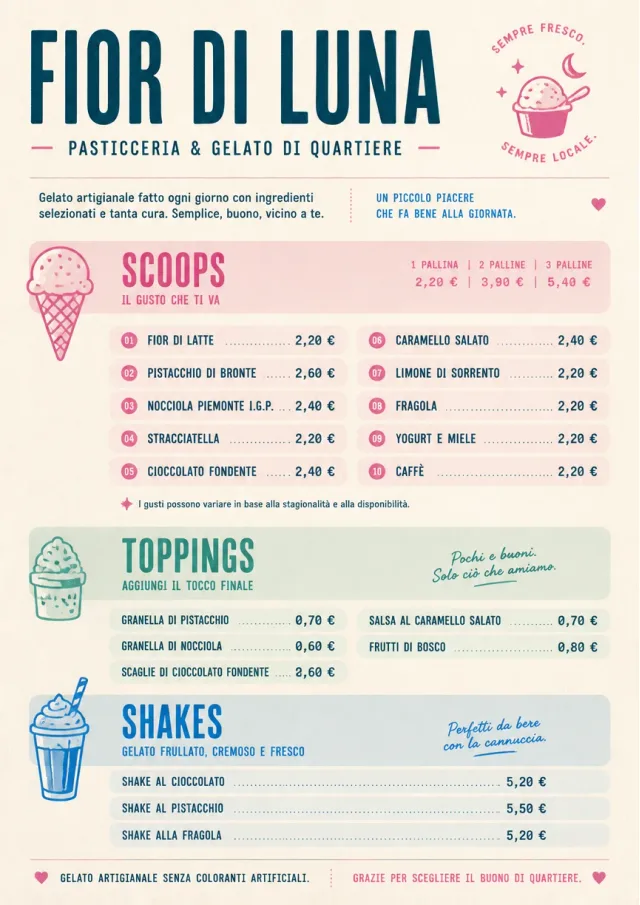Scoop Shop Lite dessert-menu menu template preview