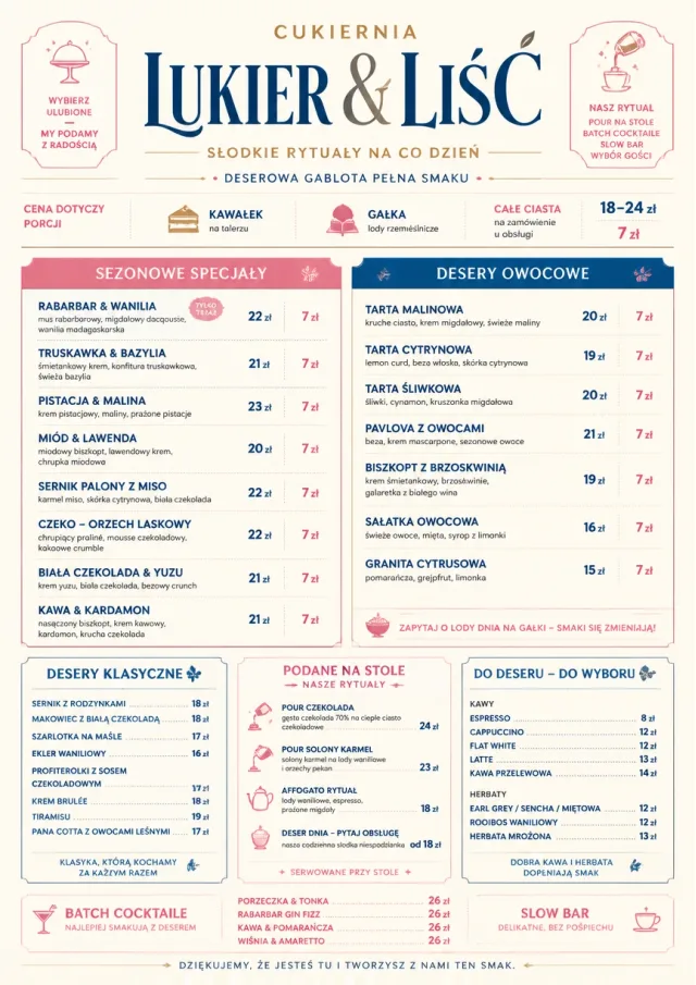 Cafe Dessert Case dessert-menu menu template preview