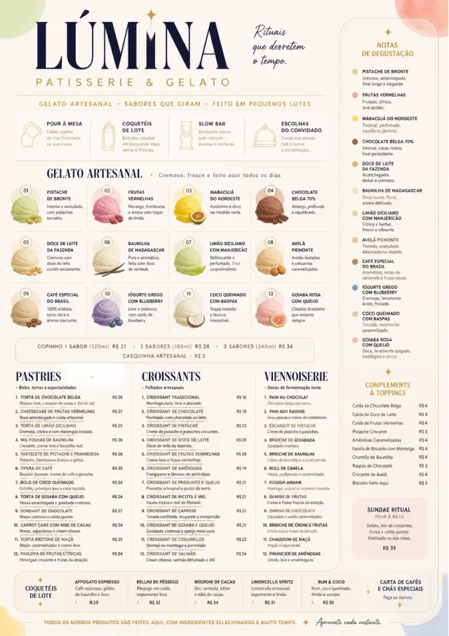 Gelato Bright dessert-menu menu template preview