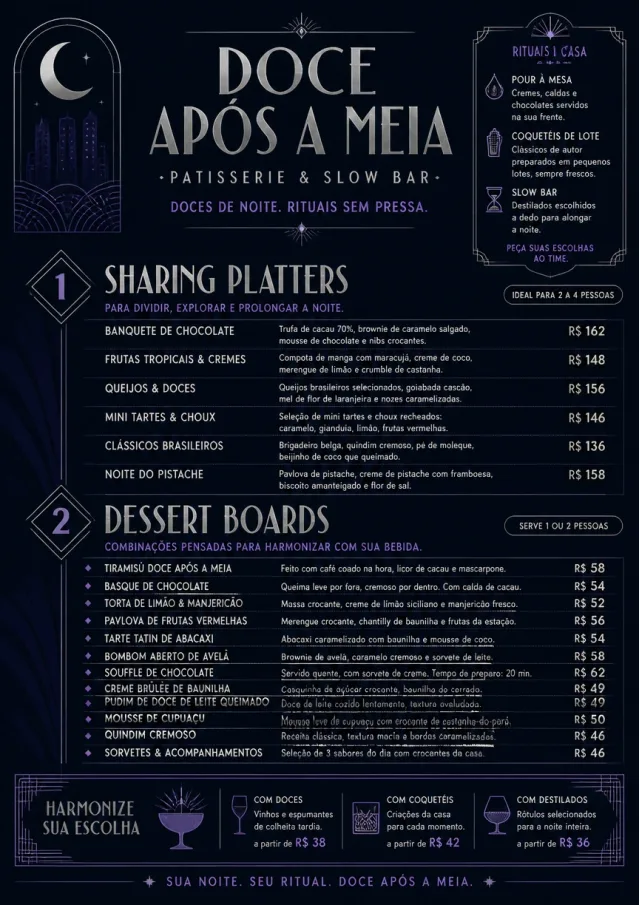 Midnight Sweets dessert-menu menu template preview