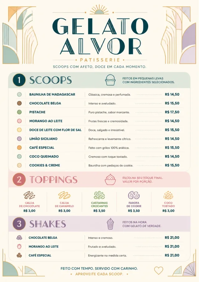 Scoop Shop Lite dessert-menu menu template preview