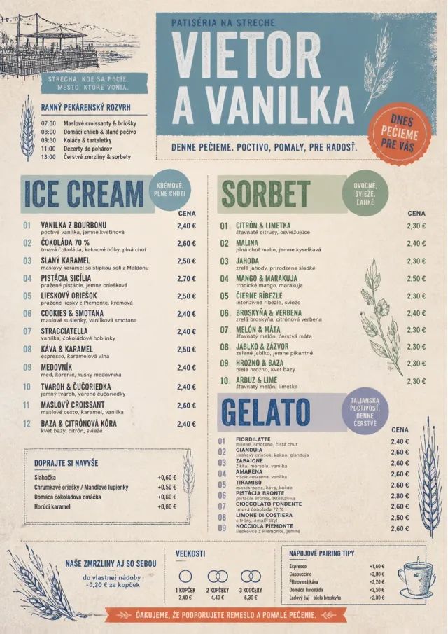 Bakery Rustic dessert-menu menu template preview