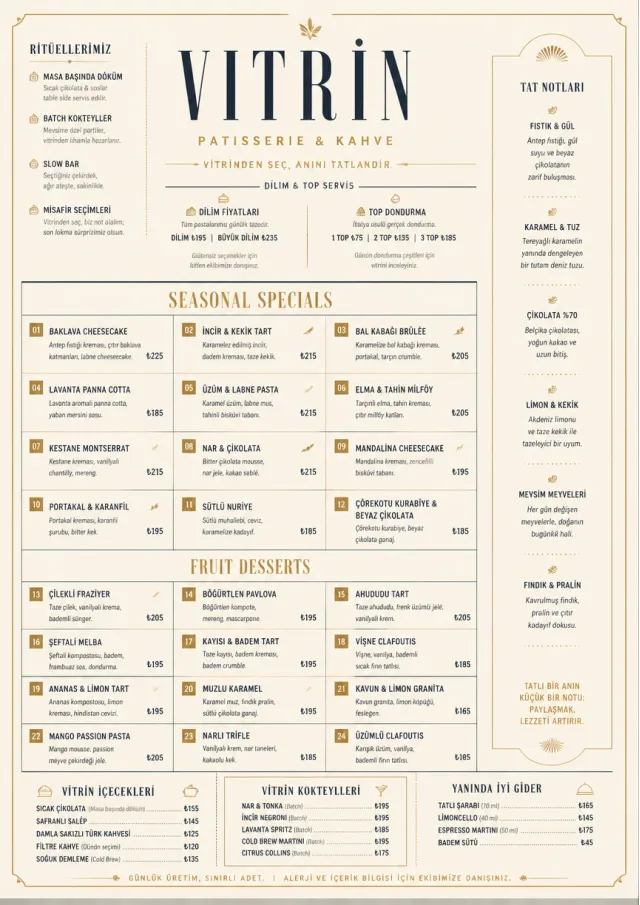 Cafe Dessert Case dessert-menu menu template preview