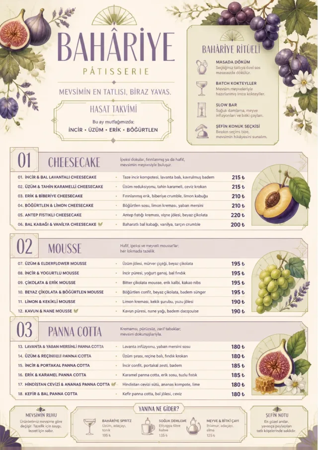 Seasonal Pastry dessert-menu menu template preview