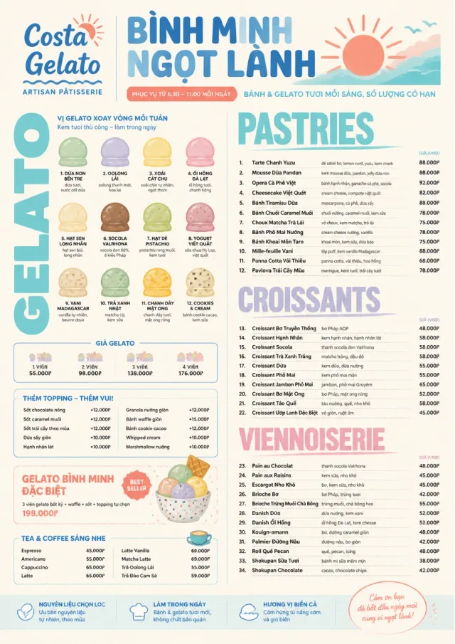 Gelato Bright dessert-menu menu template preview