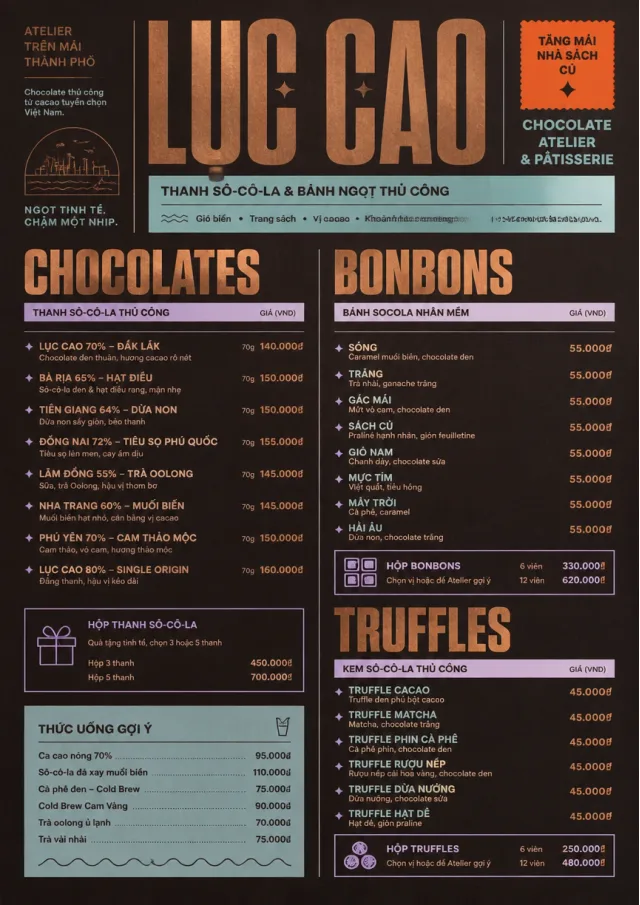 Chocolate Atelier dessert-menu menu template preview