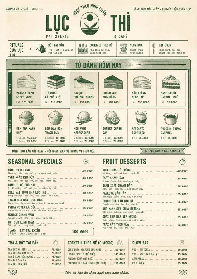 Cafe Dessert Case dessert-menu menu template preview