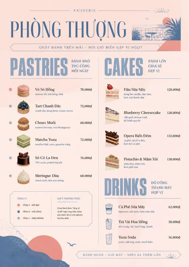 Patisserie Counter dessert-menu menu template preview