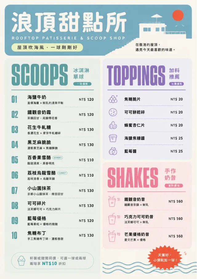 Scoop Shop Lite dessert-menu menu template preview