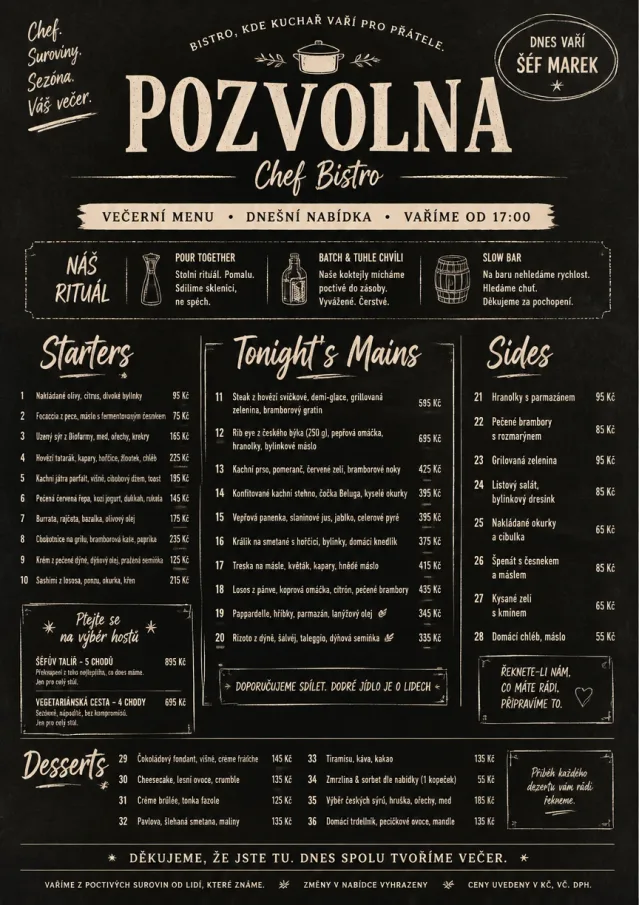 Chef Bistro Specials dinner-menu menu template preview
