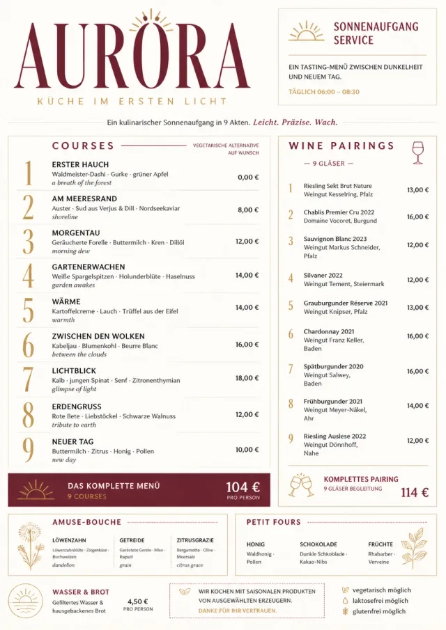 Modern Tasting Menu dinner-menu menu template preview
