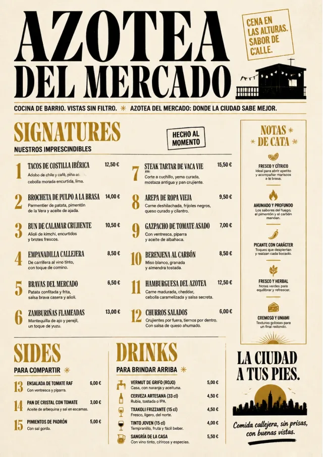 Street Stall Flyer dinner-menu menu template preview