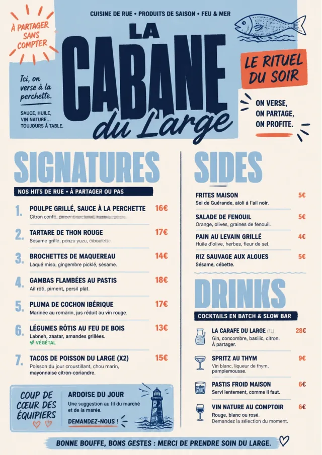 Street Stall Flyer dinner-menu menu template preview