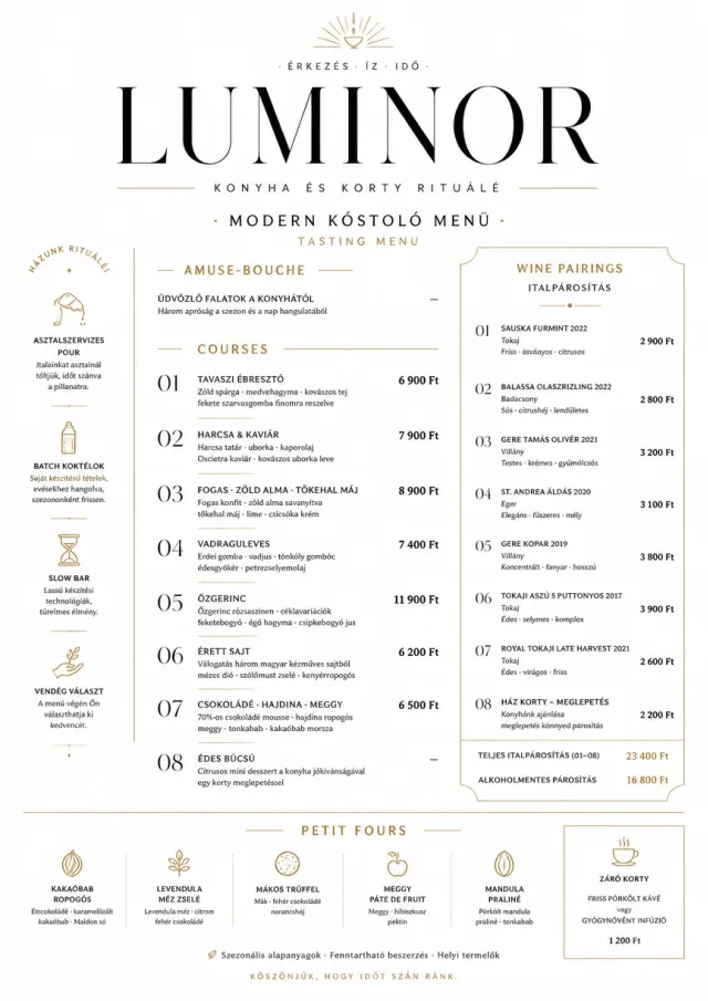 Modern Tasting Menu dinner-menu menu template preview