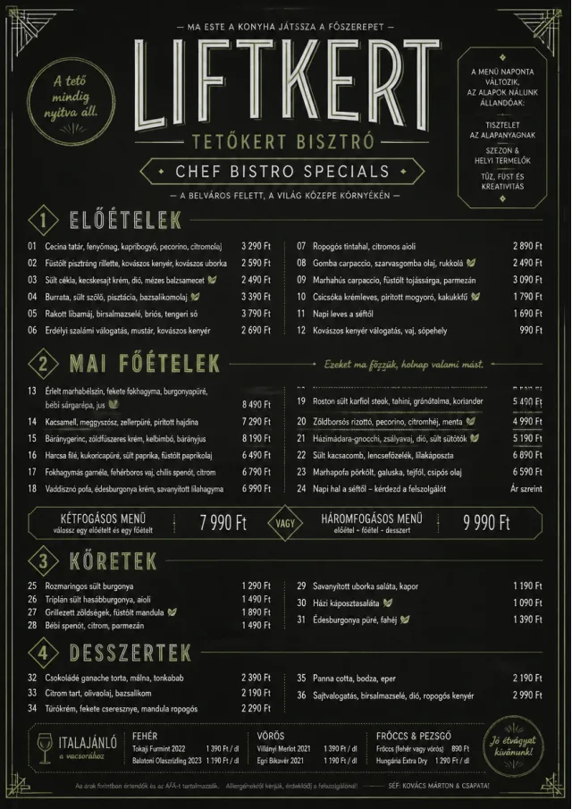 Chef Bistro Specials dinner-menu menu template preview