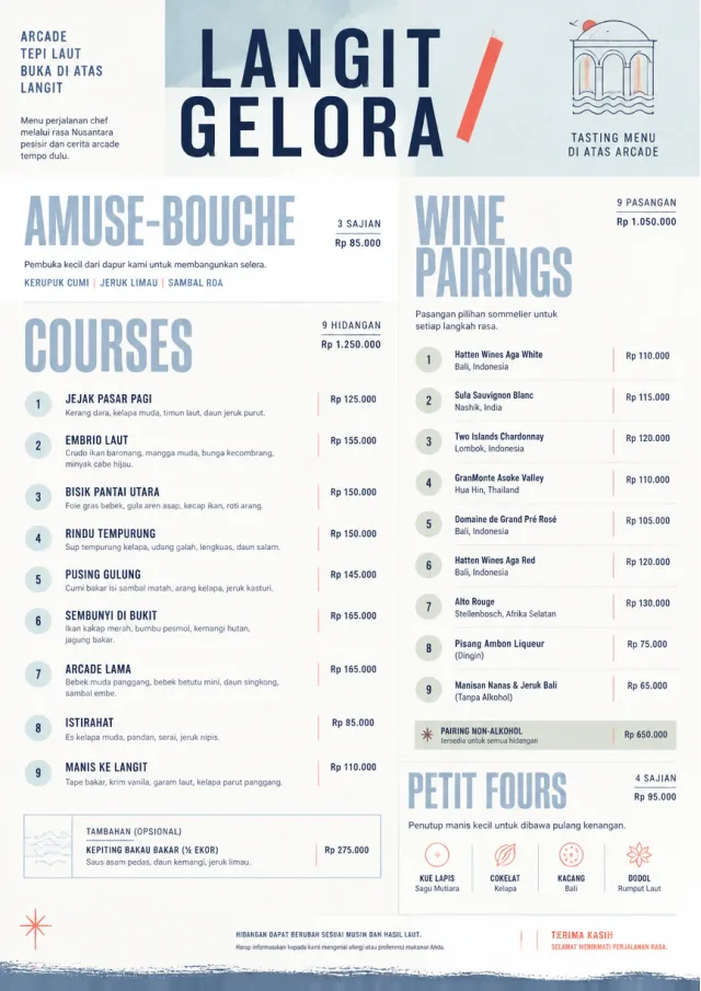 Modern Tasting Menu dinner-menu menu template preview