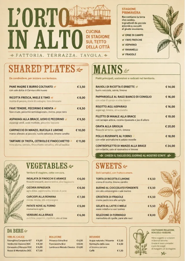 Farm-to-Table Supper dinner-menu menu template preview