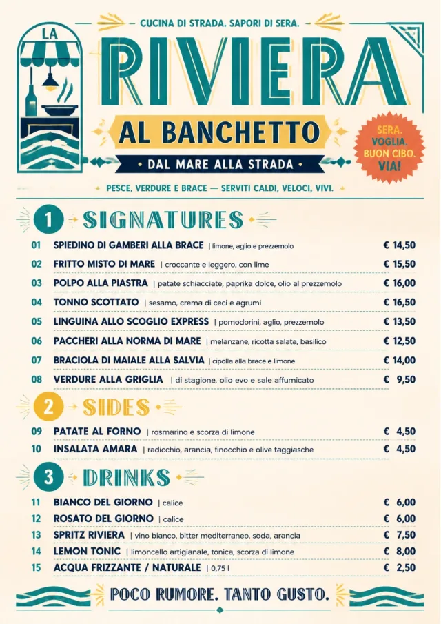 Street Stall Flyer dinner-menu menu template preview