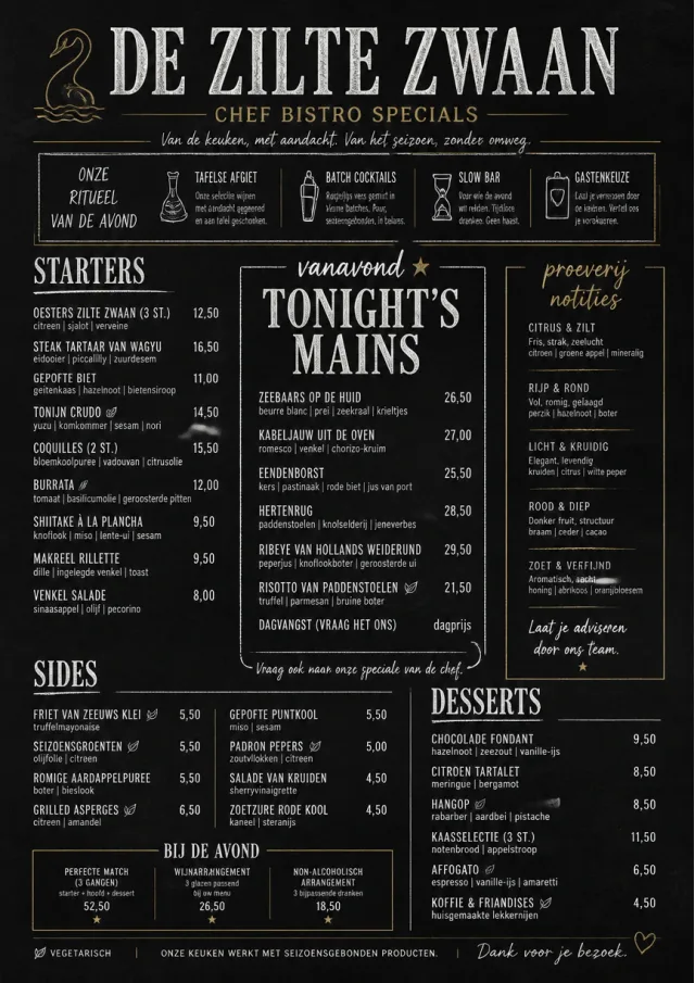 Chef Bistro Specials dinner-menu menu template preview