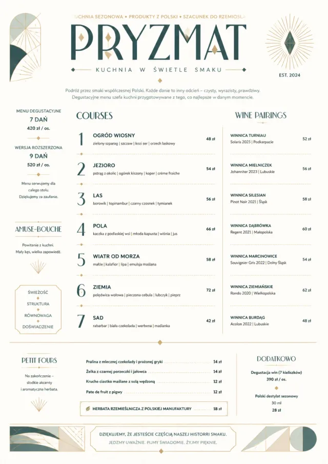 Modern Tasting Menu dinner-menu menu template preview