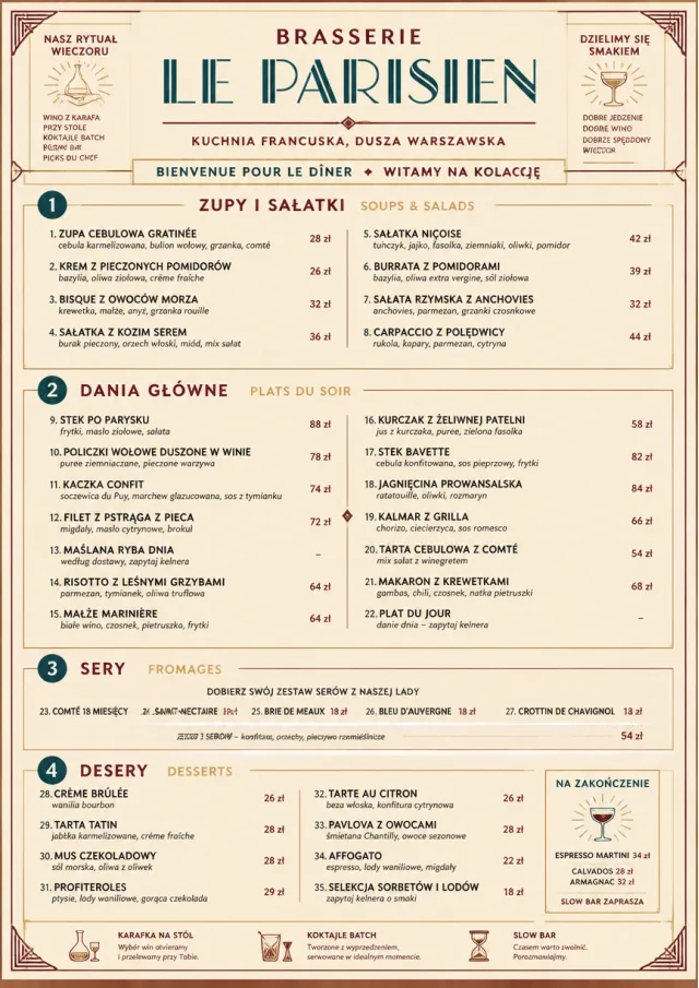 Brasserie Dinner dinner-menu menu template preview