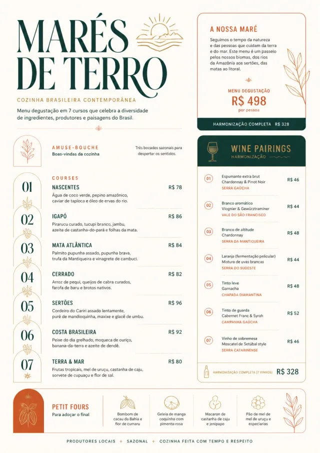 Modern Tasting Menu dinner-menu menu template preview