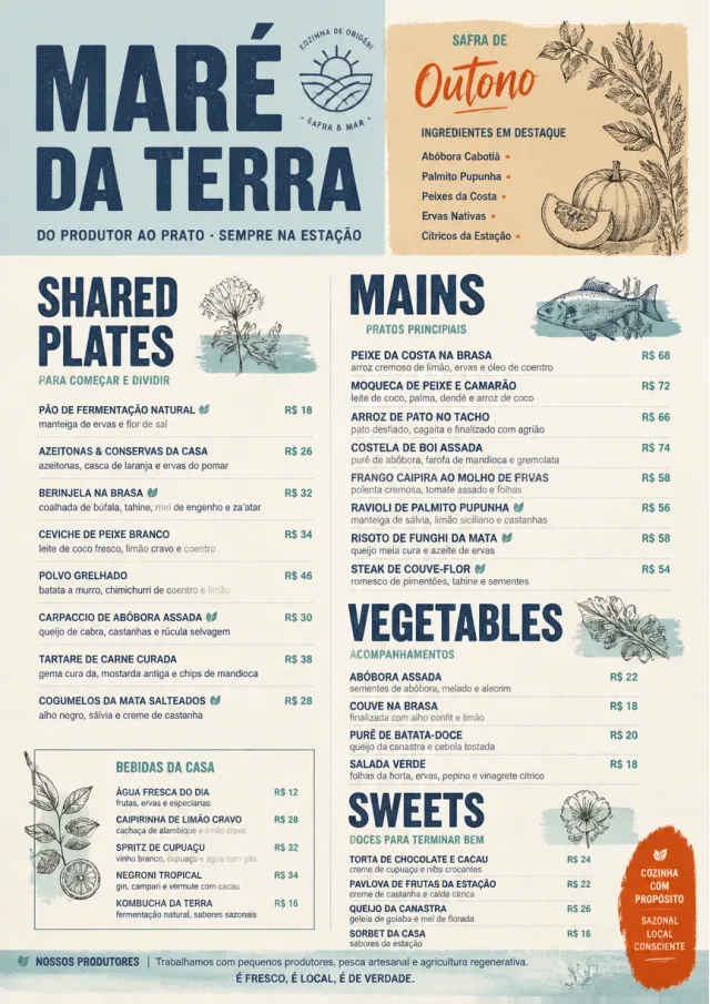 Farm-to-Table Supper dinner-menu menu template preview
