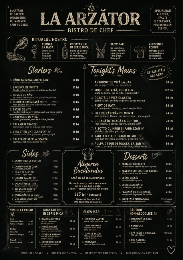 Chef Bistro Specials dinner-menu menu template preview