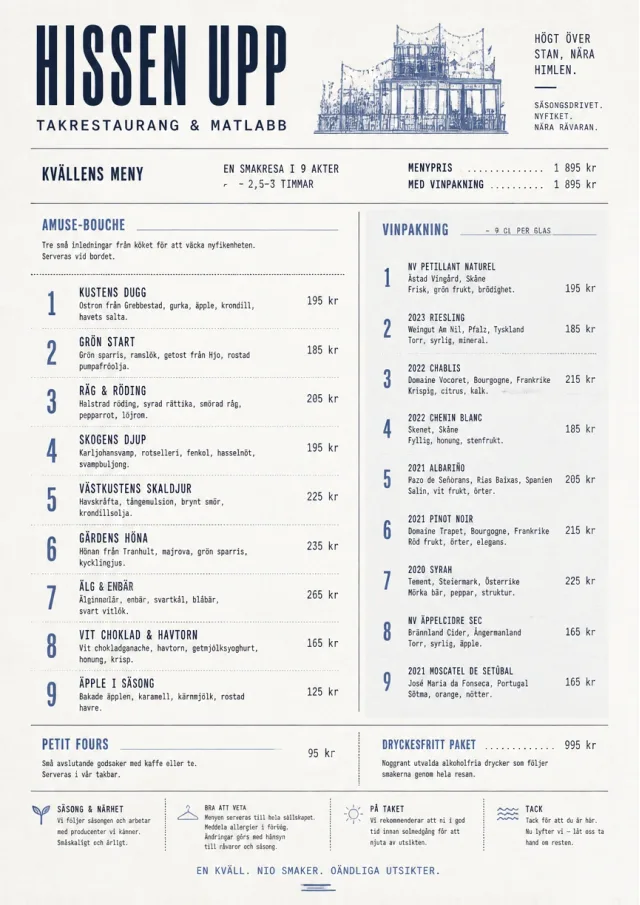Modern Tasting Menu dinner-menu menu template preview