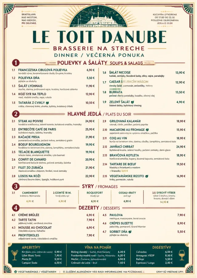 Brasserie Dinner dinner-menu menu template preview
