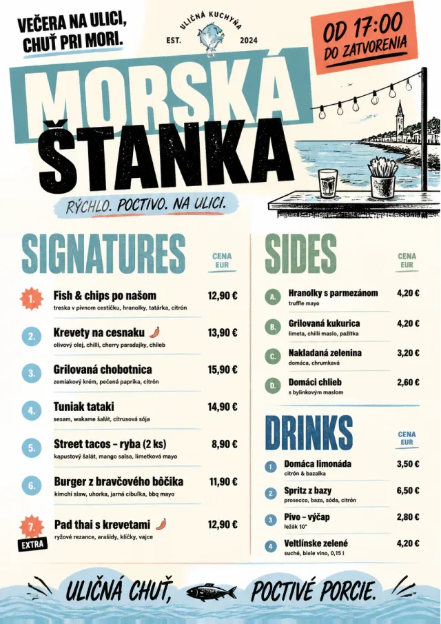 Street Stall Flyer dinner-menu menu template preview