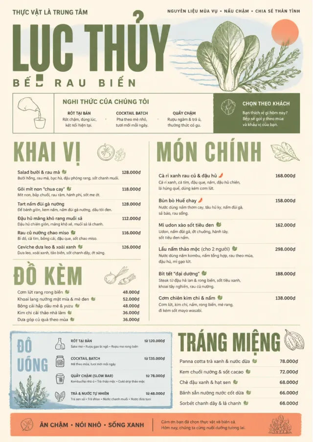 Plant-Forward Supper dinner-menu menu template preview