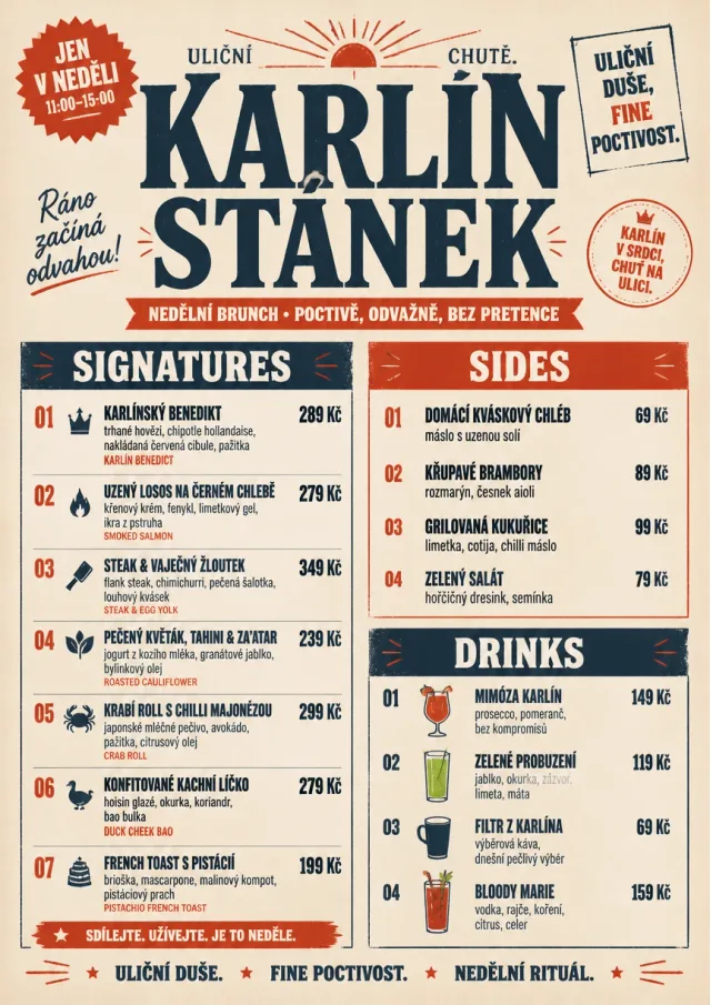 Street Stall Flyer fancy-menu menu template preview
