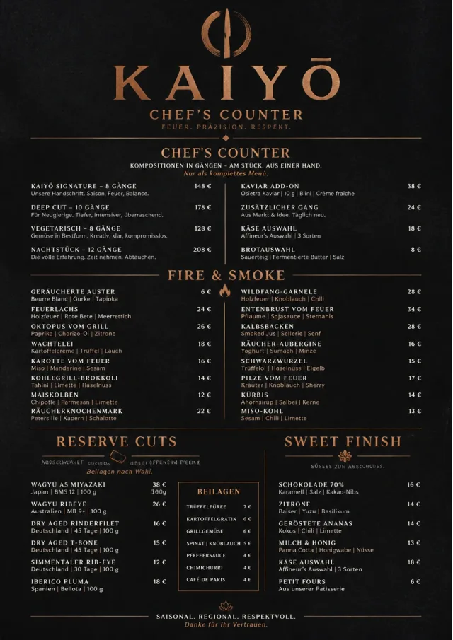 High-End Dark Mode fancy-menu menu template preview