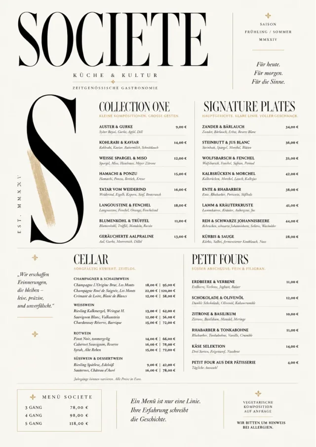 High-Fashion Magazine fancy-menu menu template preview