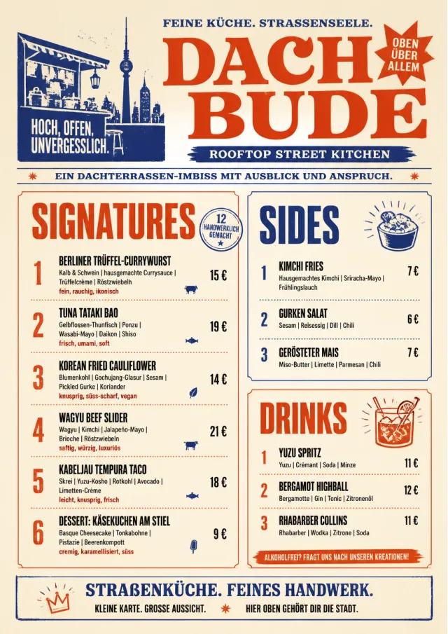 Street Stall Flyer fancy-menu menu template preview