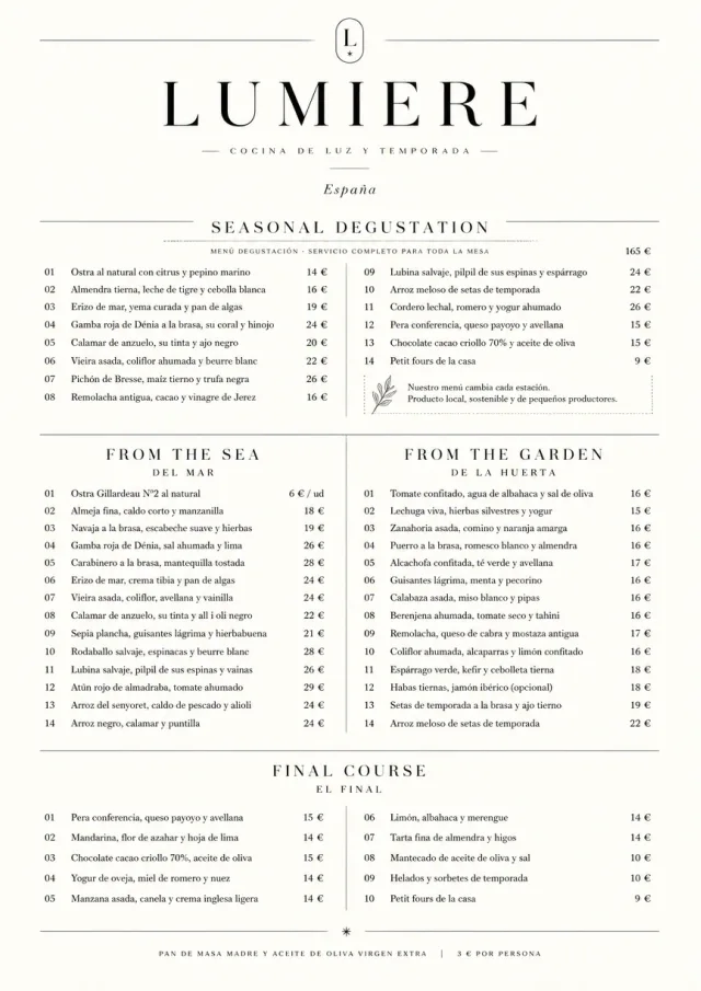 Michelin Elegant fancy-menu menu template preview