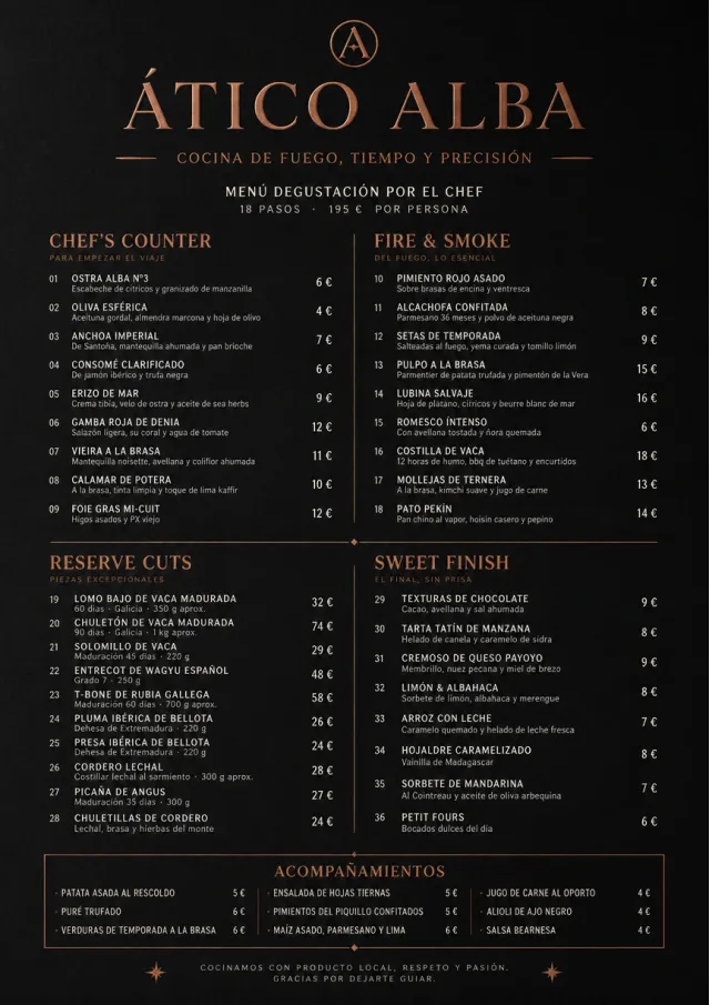 High-End Dark Mode fancy-menu menu template preview