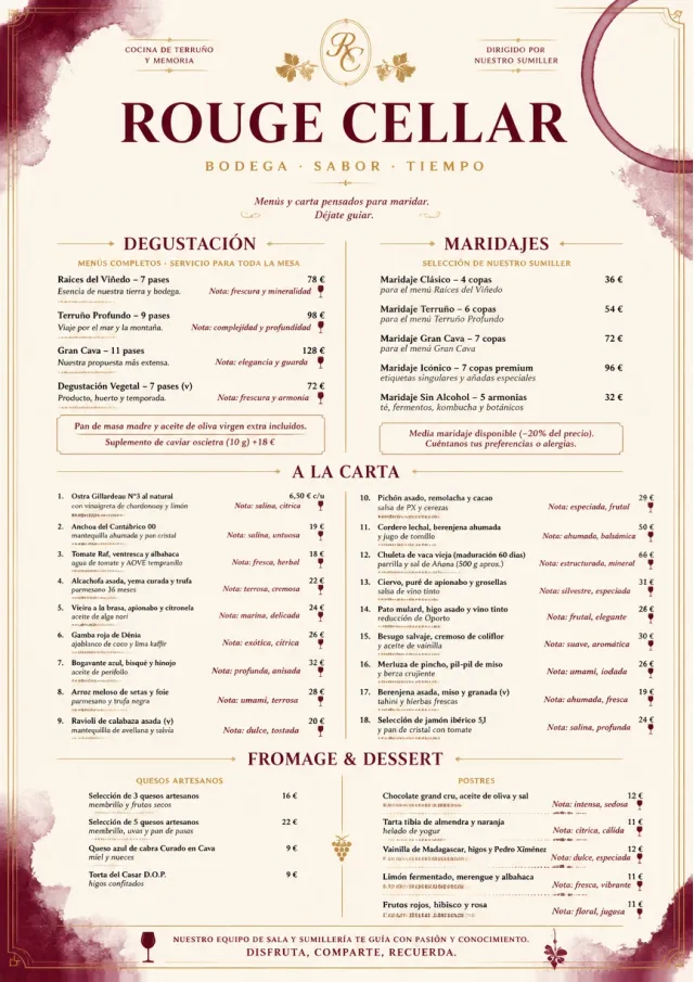 Burgundy Wine fancy-menu menu template preview