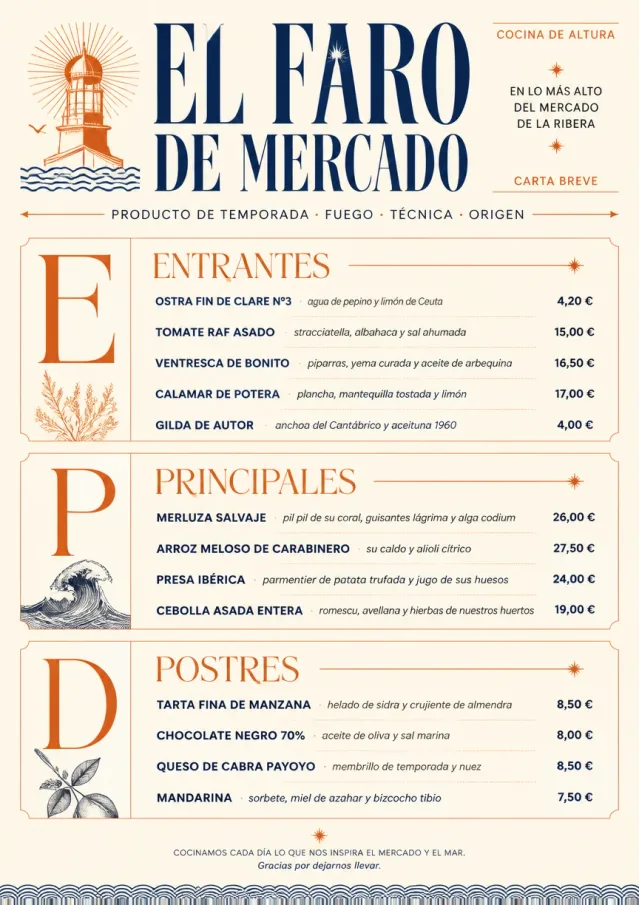 Chef Carte Brève fancy-menu menu template preview