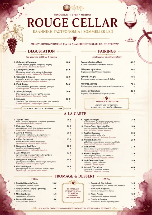 Burgundy Wine fancy-menu menu template preview