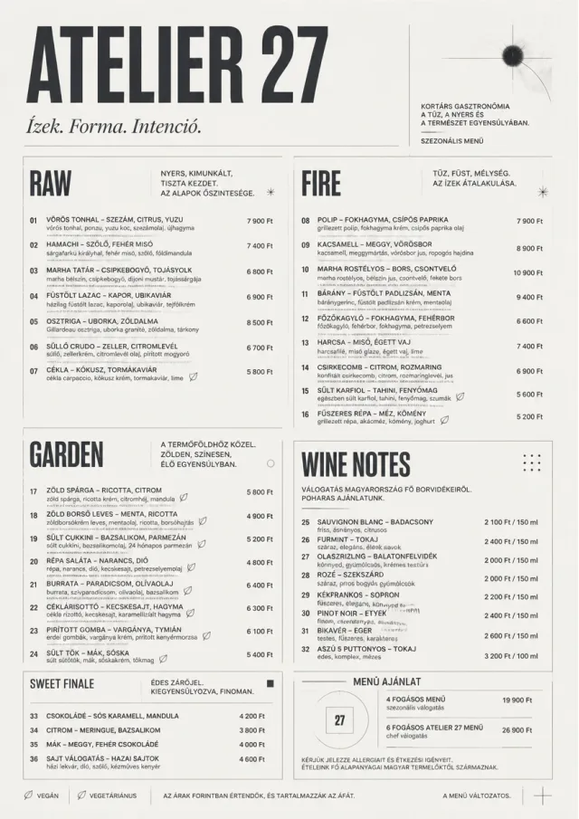 Modern Museum fancy-menu menu template preview