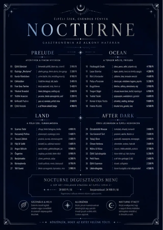 Midnight Velvet fancy-menu menu template preview