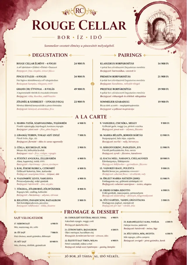 Burgundy Wine fancy-menu menu template preview