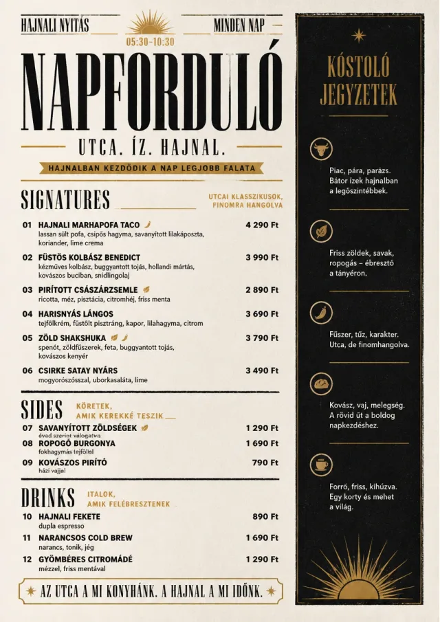 Street Stall Flyer fancy-menu menu template preview
