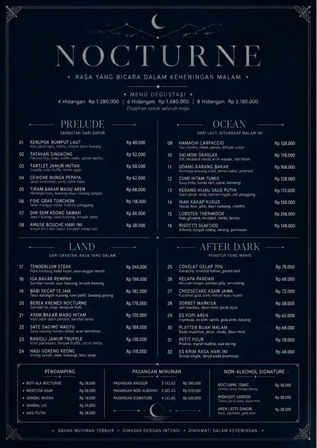 Midnight Velvet fancy-menu menu template preview