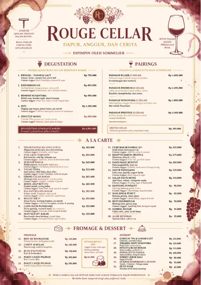 Burgundy Wine fancy-menu menu template preview