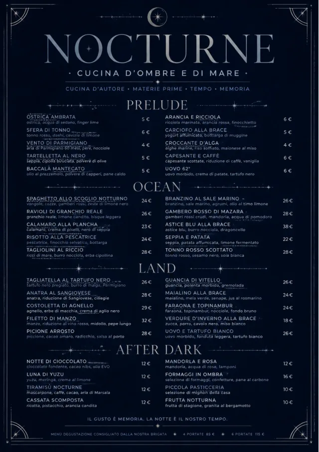 Midnight Velvet fancy-menu menu template preview