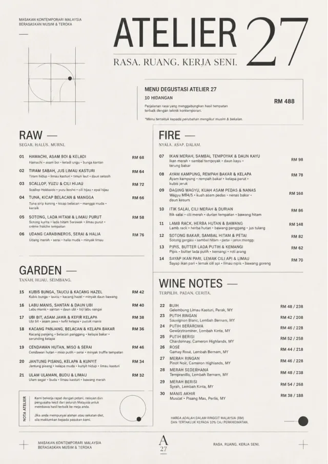 Modern Museum fancy-menu menu template preview